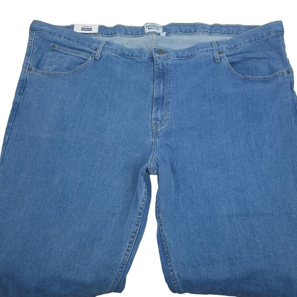 Saddlebred Jeans Big and Tall NEW Men 50x30 Relaxed Fit Light Stone Denim Pant - Picture 2 of 13